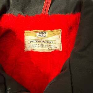 Vintage Big Mac Penn-Prest Sherpa Lined Work Jacket, Red Lining, Men's M